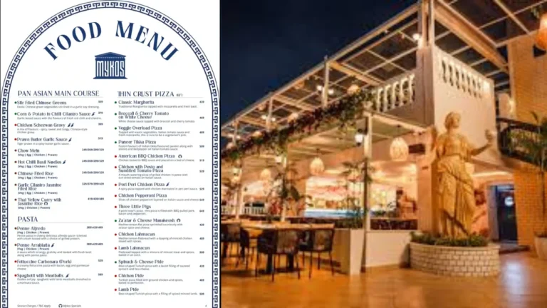 Mykos Craft kitchen And Bar Menu