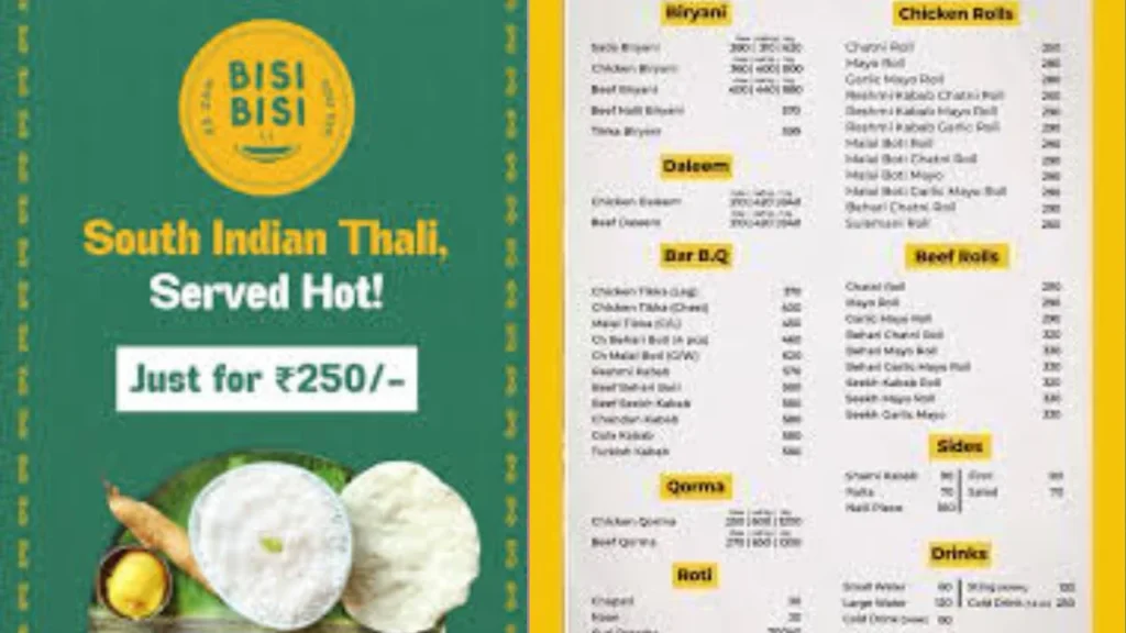 Complete Bisi Bisi Menu Update 2025
