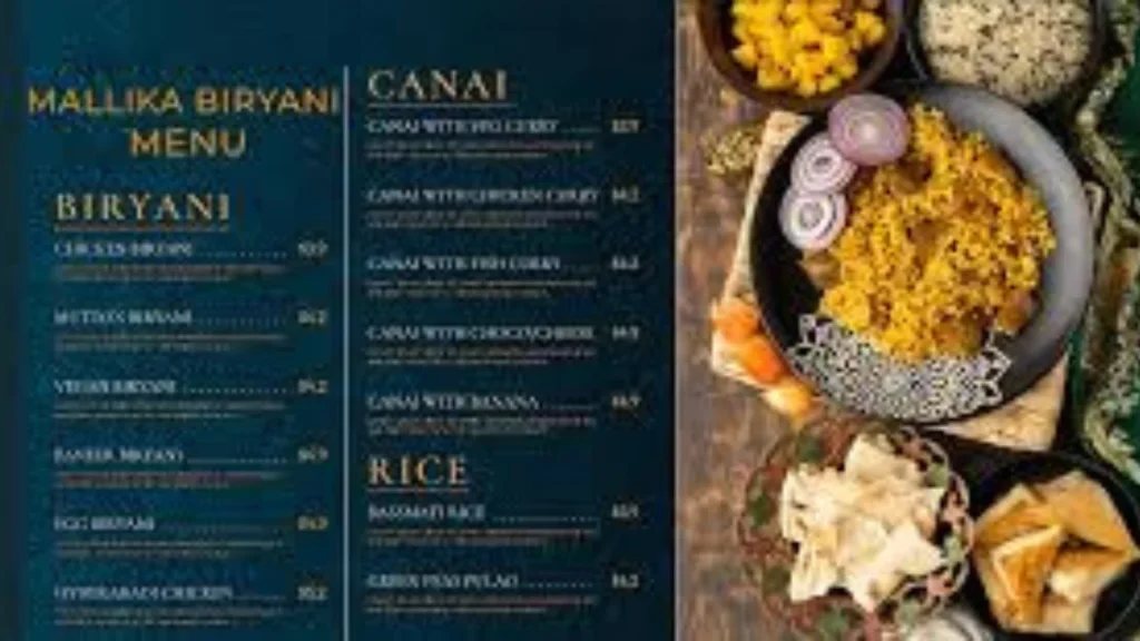 Mallika Biryani Menu Update 2025 with Prices