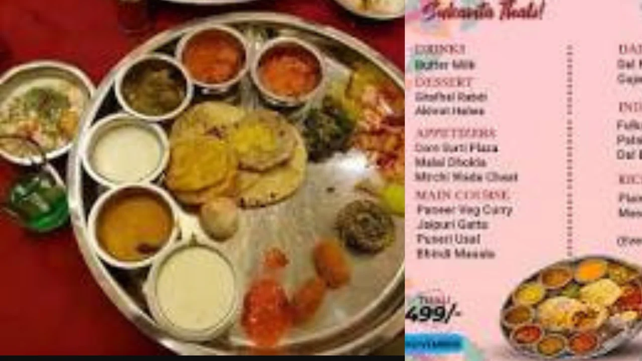 Sukanta Thali Menu