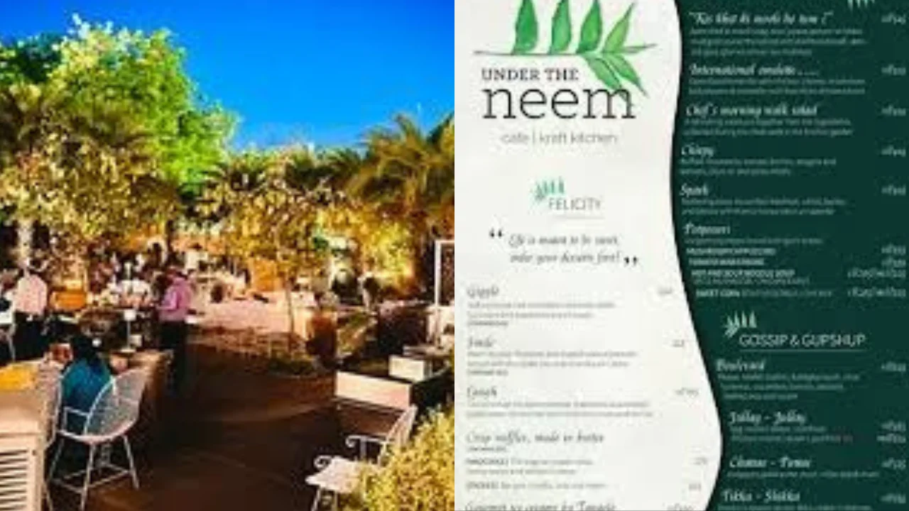Under the Neem Trees Menu