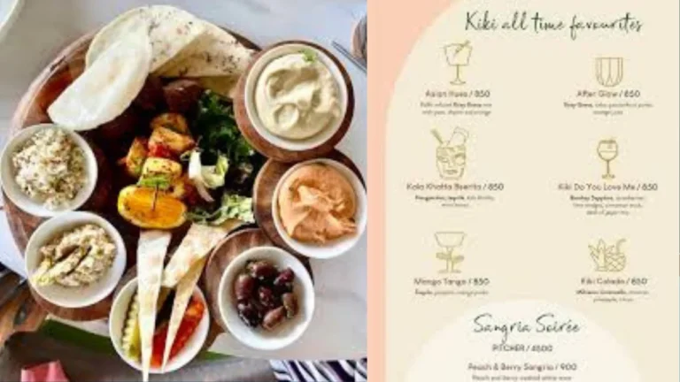kiki - By the sea menu